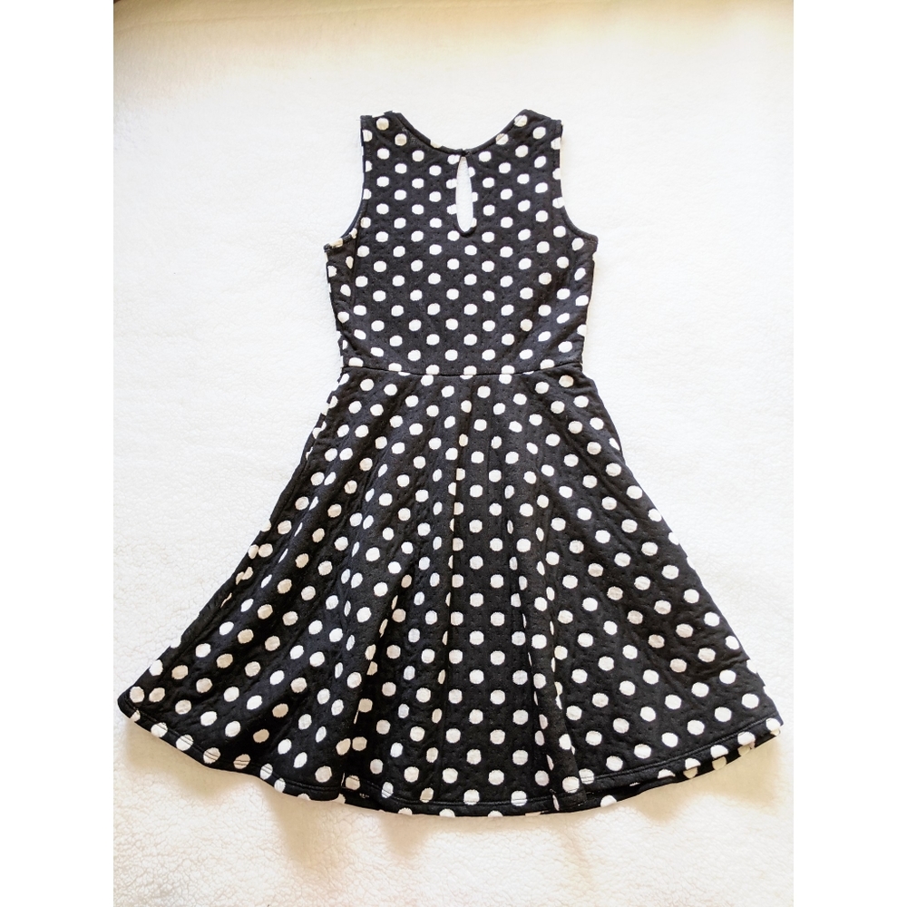 PRIMP | Black & White Polka Dot Skater Dress